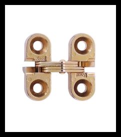 SOSS 100US4 Invisible Hinge 100 Series, Satin Brass, 1/2" - 5/8" Minumum Thickness