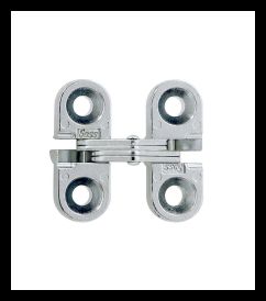 SOSS 100US26DB Invisible Hinge 100 Series, Satin Chrome, 1/2" - 5/8" Minumum Thickness, Box of 100 , bulk