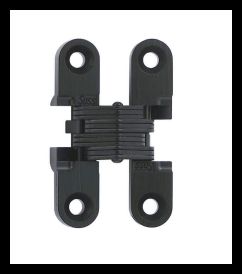 SOSS 101US19 Invisible Hinge 101 Series, Black E-Coated, 1/2"-5/8" Minumum Thickness