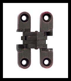 SOSS 101US10BLB Invisible Hinge 101 Series, Oil Rubbed Bronze, Lacquered, 1/2"-5/8" Minumum Thickness, Box of 100 , bulk