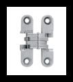 SOSS 101MUS26DB Invisible Hinge 101 Series, Modified Mounting Holes, Satin Chrome, 1/2" Minumum Thickness, Box of 100 , bulk