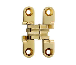 Soss 101CUS3 Invisible Hinge 101 Series US3 - Bright Brass