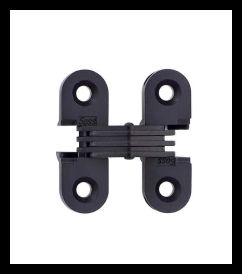 SOSS 103US19PB Invisible Hinge 103 Series, Black E-Coated, 3/4" Minumum Thickness, Box of 10, bagged individually