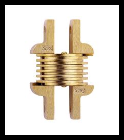 SOSS 106US4B Invisible Hinge 106 Series, Satin Brass, Box of 100 , bulk