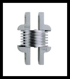 SOSS 106MTUS26DB Invisible Hinge 106 Series, Alloy Steel, Modified Mounting Holes, Satin Chrome, Box of 100 , bulk