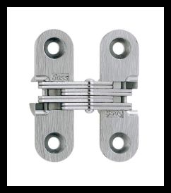 SOSS 203US26DB Invisible Hinge 203 Series, Satin Chrome, 3/4" Minumum Thickness, Box of 100 , bulk
