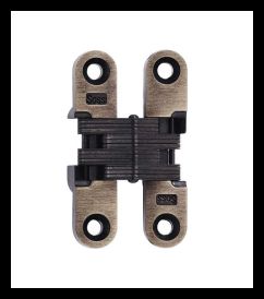 SOSS 204US5B Invisible Hinge 204 Series, Antique Brass, 3/4" Minumum Thickness, Box of 100 , bulk