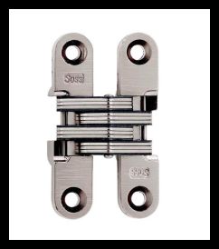 SOSS 204US15B Invisible Hinge 204 Series, Satin Nickel, 3/4" Minumum Thickness, Box of 100 , bulk
