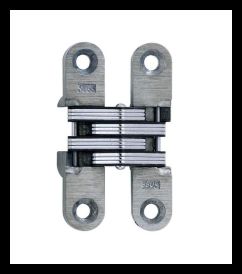 SOSS 204UNPB Invisible Hinge 204 Series, Unplated, 3/4" Minumum Thickness, Box of 100 , bulk