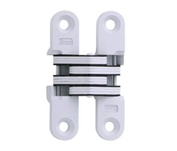 Soss 204CWH Invisible Hinge 204 Series WH - White E-Coated