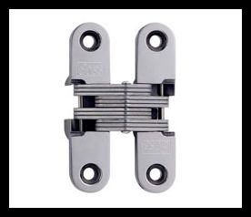 SOSS 208SSUS32B Invisible Hinge 208 Series, Bright Stainless Steel, 1" Minumum Thickness, Box of 100 , bulk