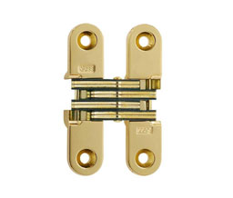 Soss 208US3 Invisible Hinge 208 Series US3 - Bright Brass