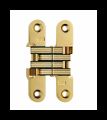 SOSS 212US3B Invisible Hinge 212 Series, Bright Brass, 1-1/8" Minumum Thickness, Box of 100 , bulk