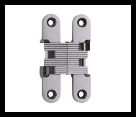 SOSS 212SSUS32B Invisible Hinge 212 Series, Bright Stainless Steel, 1-1/8" Minumum Thickness, Box of 100 , bulk