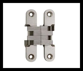 SOSS 212SSUS32DB Invisible Hinge 212 Series, Satin Stainless Steel, 1-1/8" Minumum Thickness, Box of 100 , bulk