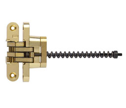Soss 212ICUS3 Invisible Closer Hinge 212IC Series US3 - Bright Brass