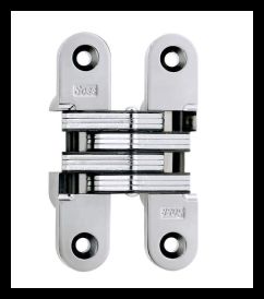 SOSS 216US26B Invisible Hinge 216 Series, Bright Chrome, 1-3/8" Minumum Thickness, Box of 100 , bulk