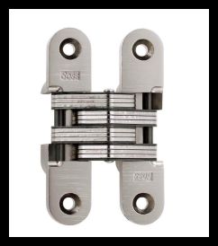 SOSS 216US15B Invisible Hinge 216 Series, Satin Nickel, 1-3/8" Minumum Thickness, Box of 100 , bulk
