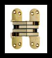 SOSS 220US3B Invisible Hinge 220 Series, Bright Brass, 2" Minumum Thickness, Box of 100 , bulk