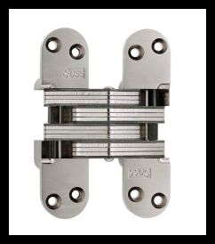 SOSS 220US15B Invisible Hinge 220 Series, Satin Nickel, 2" Minumum Thickness, Box of 100 , bulk