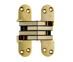 Soss 220US3 Invisible Hinge 220 Series US3 - Bright Brass