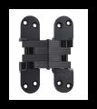 SOSS 220ASUS19B Invisible Hinge 220AS Series, Alloy Steel Black E-Coated, 2" Minumum Thickness, Box of 100 , bulk