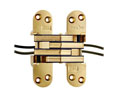 Soss 220PTUS3 Power Transfer Invisible Hinge 220 Series US3 - Bright Brass
