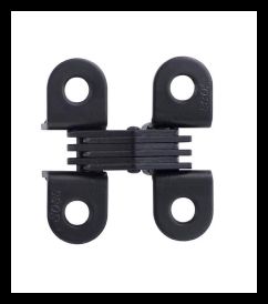 SOSS 303US19PB Invisible Hinge 303 Series, Black E-Coated, 11/16" Minumum Thickness, Box of 10, bagged individually