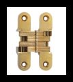 SOSS 416US4B Invisible Hinge 416 Series, Alloy Steel Satin Brass, 1-3/8" Minumum Thickness, Box of 100 , bulk