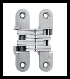 SOSS 416US26DB Invisible Hinge 416 Series, Alloy Steel Satin Chrome, 1-3/8" Minumum Thickness, Box of 100 , bulk