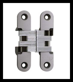 SOSS 416UNPB Invisible Hinge 416 Series, Alloy Steel Unplated, 1-3/8" Minumum Thickness, Box of 100 , bulk