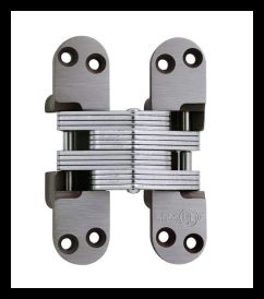 SOSS 418UNPB Invisible Hinge 418 Series, Alloy Steel Unplated, 1-3/4" Minumum Thickness, Box of 100 , bulk
