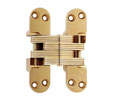 Soss 418US4 Invisible Hinge 418 Series US4 - Alloy Steel Satin Brass