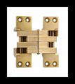SOSS 420US4B Invisible Hinge 420 Series, Alloy Steel Satin Brass, 2" Minumum Thickness, Box of 100 , bulk