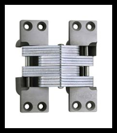 SOSS 420UNPB Invisible Hinge 420 Series, Alloy Steel Unplated, 2" Minumum Thickness, Box of 100 , bulk