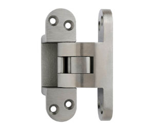 Soss 518US15 Wide Throw Wrap-Around Invisible Hinge - Satin Nickel