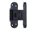 Soss 518US19 Wide Throw Wrap-Around Invisible Hinge - Black E-Coated