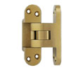 Soss 518US4 Wide Throw Wrap-Around Invisible Hinge - Satin Brass