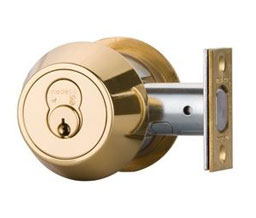 SOSS SB3819-MK Black Master Keyed Single Cylinder Deadbolt with 2-3/8" Backset