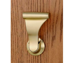 SOSS L28-4 Satin Brass UltraLatch for 1-3/4" Thick Doors with 2-3/8" Backset without Lock