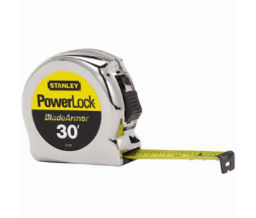 Stanley 680-33-530 Powerlock-« Tape Rules 1" Wide Blade w/BladeArmorÔäó, 1 in x 30 ft