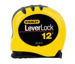 Stanley 680-STHT30812 LeverLock-« Tape Rules, 3/4 in x 16 ft, 16 in; 1/8 in Grad.