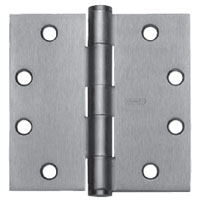 Stanley F179-4x3.5-26D 4x3.5in Hinge-Full Mortise-Standard Weight-Plain Bearing-Steel Base-Satin Chrome Finish
