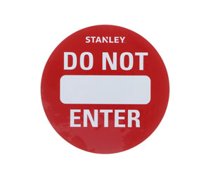 Stanley 511164 "DO NOT ENTER" Decal