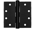 Stanley FBB179 5x4 1D 5" x 4" Full Mortise Standard Weight Ball Bearing Steel Base Hinge Satin Chrome Standard Removable Pin -  Black