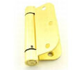 Stanley RD2068R 4 x 4 4 Single Acting, Full Mortise, Standard Weight Spring Hinge - 4" x 4", 5/8" Radius Corners, Satin Brass