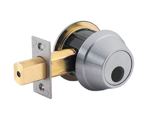 Stanley QDB182 626 S4 DBS LC Grade 1 Auxiliary Deadbolt Less Cilynder Satin Chrome