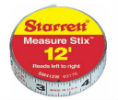 Starrett 681-64919 Measure Stix Steel Measuring Tapes, 1/2 in x 12 ft, Inch 
