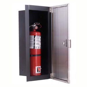 Strike First 227-SN-SG-SSF Sonoma Series Fire Extinguisher Cabinet-Fire Rated-Stainless Steel Front