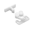 Sugatsune SL6900-WHT Double Roller Catch - Plastic, White - 1 Each